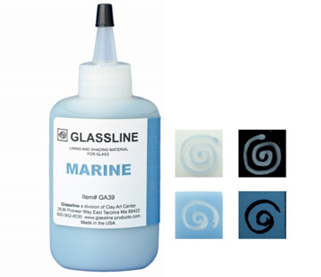 Glassline Paint Pen - Marine - Click Image to Close